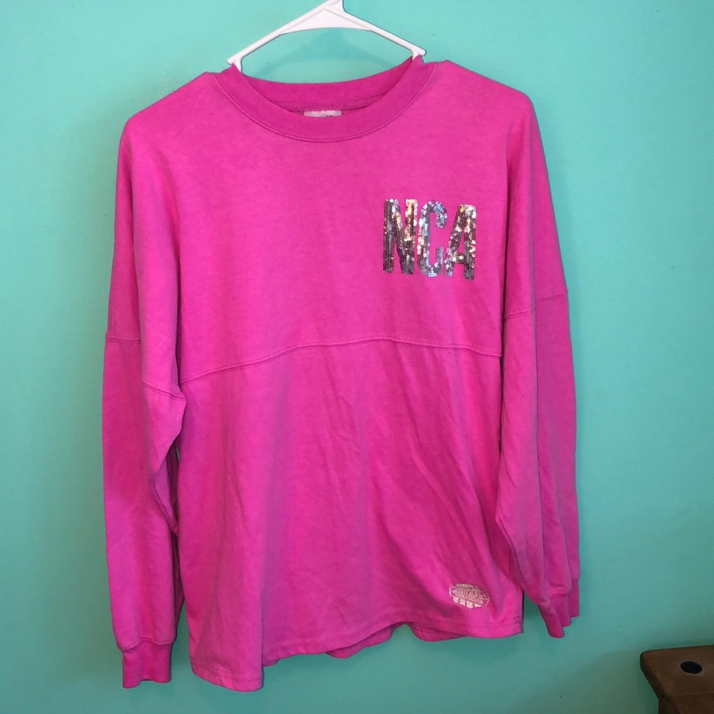 NCA long sleeved oversized cheerleading t-shirt